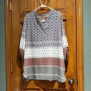 Ruby Rd Patterned Women's Top - Multicolor❤️